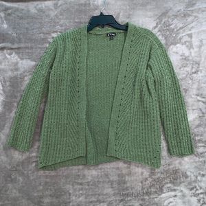 forest green cardigan